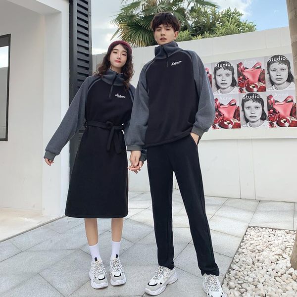 women's hoodies & sweatshirts printed hoodie with velvet and thickened skirt for women men couples clothes clothing, Black
women's hoodies & sweatshirts printed hoodie with velvet and thickened skirt for women men couples clothes clothing, Black