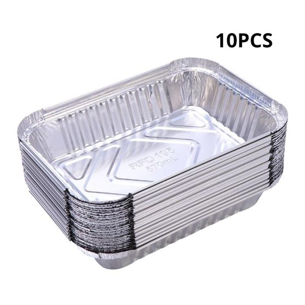 tools & accessories 10pcs disposable tin foil pans hardened thicken aluminum baking pan food take-out container for barbecue bake cook
tools & accessories 10pcs disposable tin foil pans hardened thicken aluminum baking pan food take-out container for barbecue bake cook