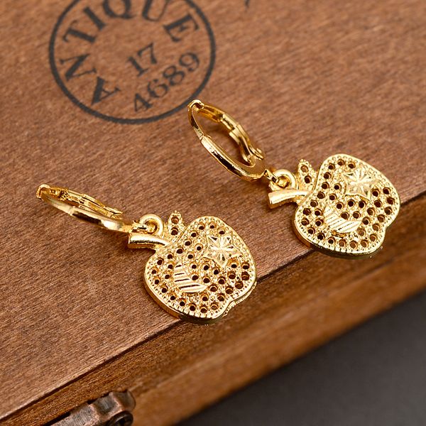 18 k fine yellow solid gold earing dangle & chandelier apple star earrings women/girls jewelry gifts congo, Silver
18 k fine yellow solid gold earing dangle & chandelier apple star earrings women/girls jewelry gifts congo, Silver