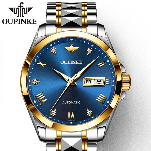 wristwatches oupinke brand men mechanical watch tourbillon stainless steel automatic waterproof sapphire glass 3171., Slivery;brown
wristwatches oupinke brand men mechanical watch tourbillon stainless steel automatic waterproof sapphire glass 3171., Slivery;brown