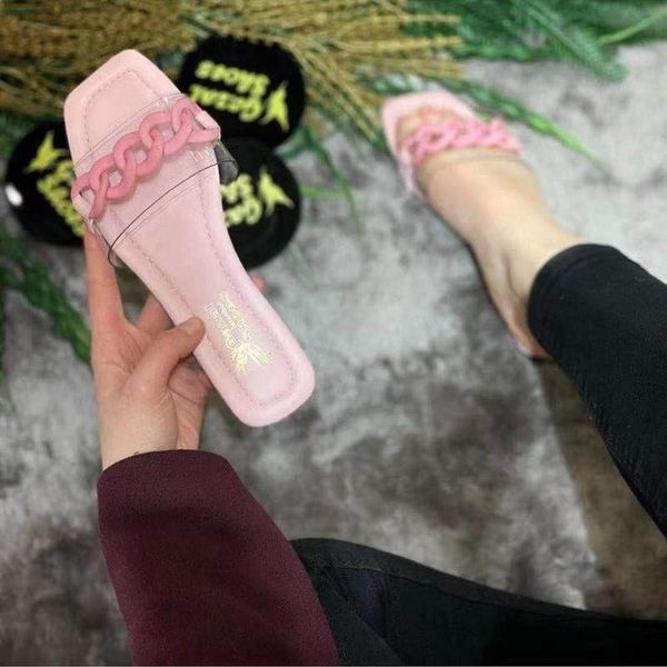 slippers transparent women's casual simple vamp buckle decoration fashion flat bottom trend sweet beauty 2021, Black
slippers transparent women's casual simple vamp buckle decoration fashion flat bottom trend sweet beauty 2021, Black