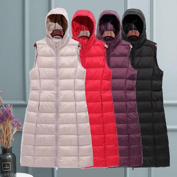 women's vests 2022 winter antumn women ultra light down long vest with hood casual slim waistcoat white duck gilet arrival ae755, Black;white
women's vests 2022 winter antumn women ultra light down long vest with hood casual slim waistcoat white duck gilet arrival ae755, Black;white