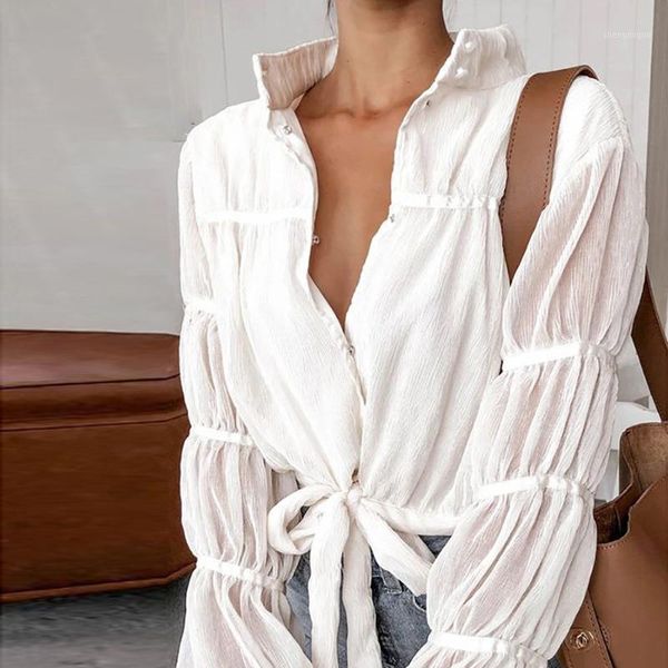 elegant stand collar blouse long sleeve mesh perspective bandage bow tie shirt soft crop for women em* women's blouses & shirts, White
elegant stand collar blouse long sleeve mesh perspective bandage bow tie shirt soft crop for women em* women's blouses & shirts, White