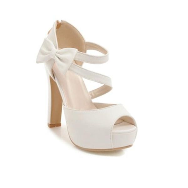 roman sandals bow knot thick heel platform shoes banquet nightclub stage large size special offer dress, Black
roman sandals bow knot thick heel platform shoes banquet nightclub stage large size special offer dress, Black
