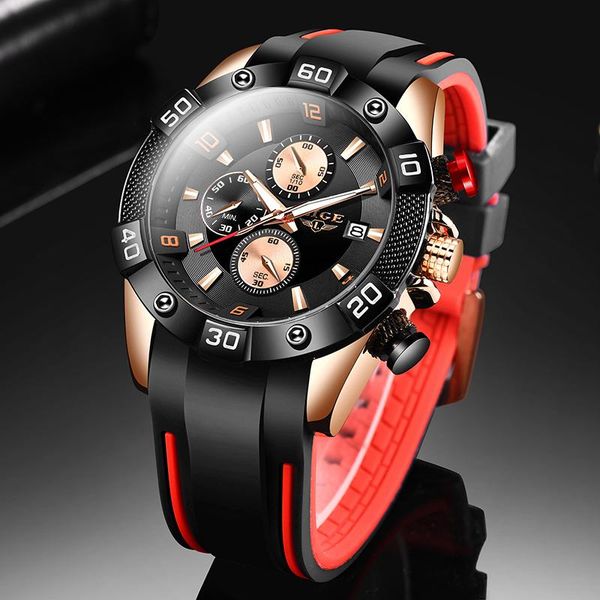 wristwatches lige 2021 fashion men watches with silicone strap sport chronograph male quartz watch relogio masculino, Slivery;brown
wristwatches lige 2021 fashion men watches with silicone strap sport chronograph male quartz watch relogio masculino, Slivery;brown