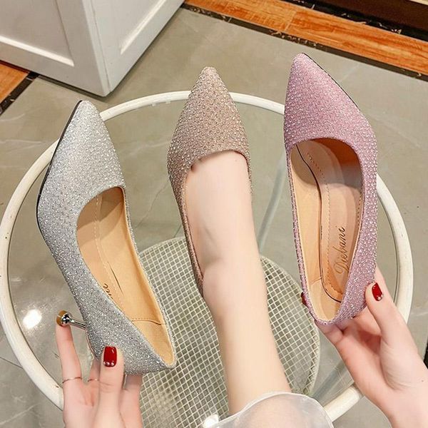spring autumn women wedding shoes bling pumps sequined cloth high heels dress thin heeled ladies boat silver 8970g, Black
spring autumn women wedding shoes bling pumps sequined cloth high heels dress thin heeled ladies boat silver 8970g, Black