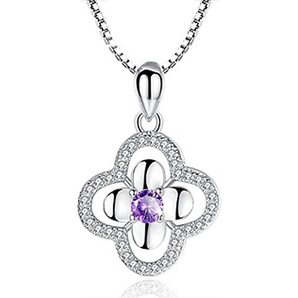 pendant necklaces shiny crystal purple clover necklace women jewelry trendy silver plated lady clavicle accessories charms bijou
pendant necklaces shiny crystal purple clover necklace women jewelry trendy silver plated lady clavicle accessories charms bijou