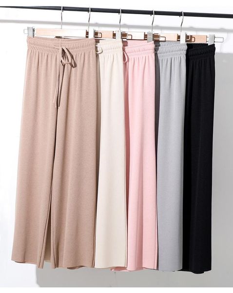 women's pants & capris ice silk wide leg women summer autumn korean high waist loose straight casual trousers pantalon femme, Black;white
women's pants & capris ice silk wide leg women summer autumn korean high waist loose straight casual trousers pantalon femme, Black;white