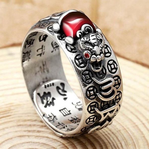 cluster rings vintage pixiu ring feng shui amulet wealth lucky open adjustable buddhist jewelry for women men gift, Golden;silver
cluster rings vintage pixiu ring feng shui amulet wealth lucky open adjustable buddhist jewelry for women men gift, Golden;silver