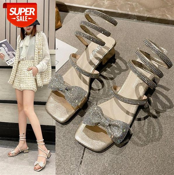 rhinestone snake-shaped winding sandals female wild fashion roman high heels thick heel fairy style #a91g, Black
rhinestone snake-shaped winding sandals female wild fashion roman high heels thick heel fairy style #a91g, Black