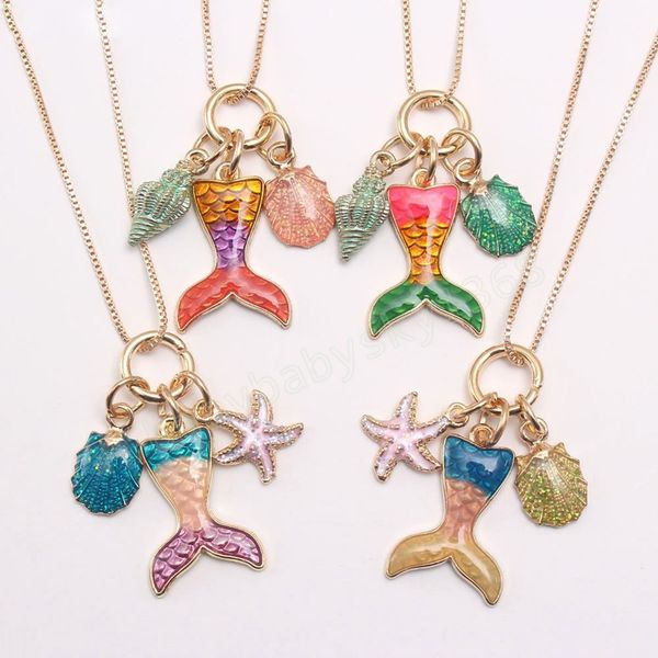 girl jewelry kid fashion mermaid tail/starfish /conch alloy pendant necklace charming chain necklace children party gifts, Red;brown
girl jewelry kid fashion mermaid tail/starfish /conch alloy pendant necklace charming chain necklace children party gifts, Red;brown