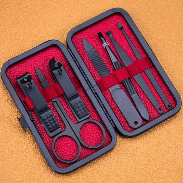 straight 7-piece stainless steel beauty and tool household manicure set nail clipper 
straight 7-piece stainless steel beauty and tool household manicure set nail clipper