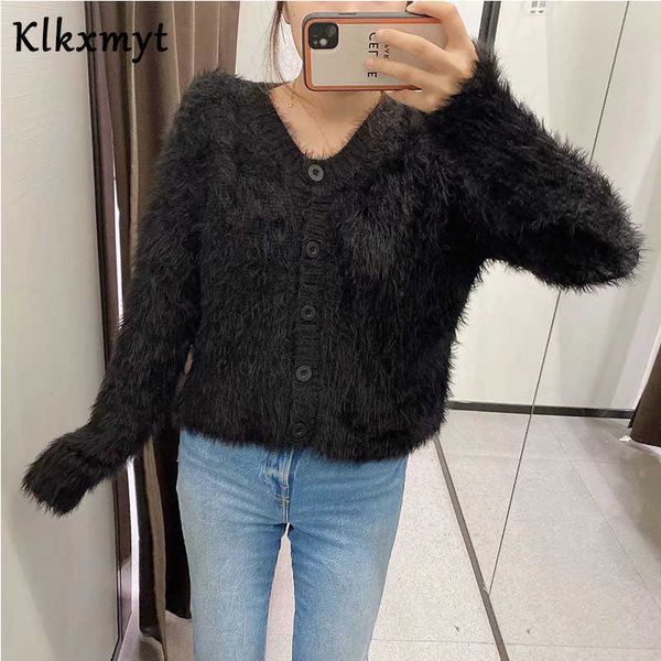 klkxmyt za women fashion mohair cropped knitted cardigan sweater vintage long sleeve v neck female outerwear chic 210527, White
klkxmyt za women fashion mohair cropped knitted cardigan sweater vintage long sleeve v neck female outerwear chic 210527, White