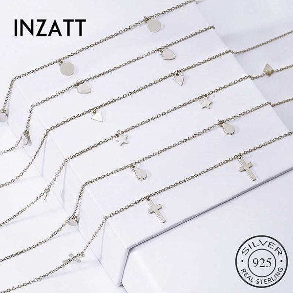 inzatt real 925 sterling silver geometric round star cross waterdrop triangle choker necklace for fashion women fine jewelry
inzatt real 925 sterling silver geometric round star cross waterdrop triangle choker necklace for fashion women fine jewelry