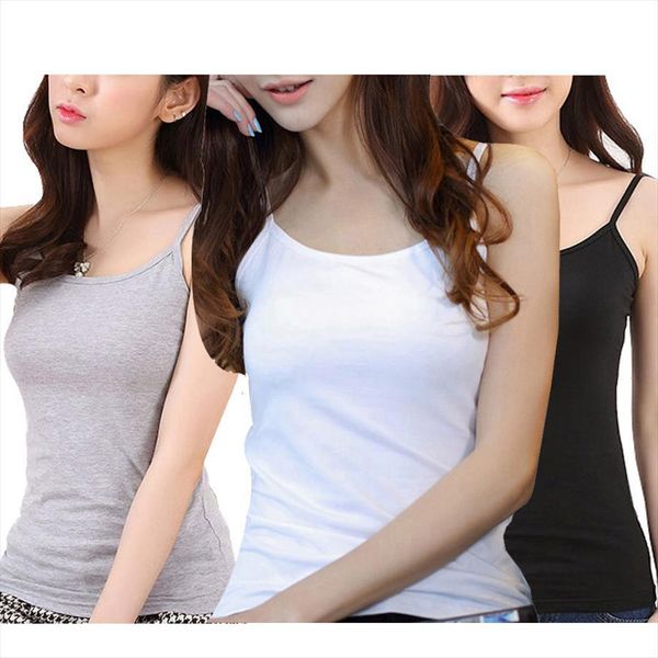 2 pcs lot soft women cami cotton model solid camisole slim vest cropped for ladies 3 colors, White
2 pcs lot soft women cami cotton model solid camisole slim vest cropped for ladies 3 colors, White