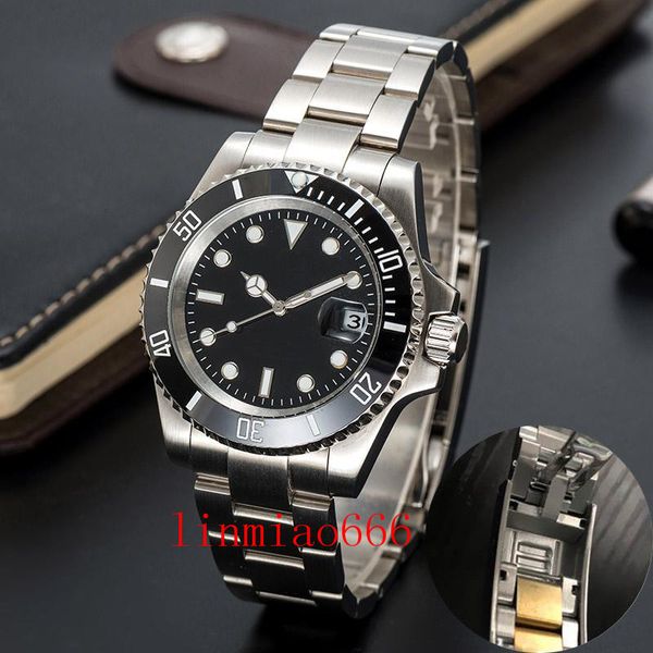 mens automatic mechanical ceramics watches 41mm full stainless steel clasp swim wristwatches sapphire luminous watch montre de luxe, Slivery;brown 
mens automatic mechanical ceramics watches 41mm full stainless steel clasp swim wristwatches sapphire luminous watch montre de luxe, Slivery;brown