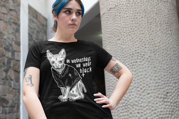 women's t-shirt colored doom cat gothic women 100% cotton funny grunge graphic tumblr casual quote hipster fashion tee tshirt, White
women's t-shirt colored doom cat gothic women 100% cotton funny grunge graphic tumblr casual quote hipster fashion tee tshirt, White