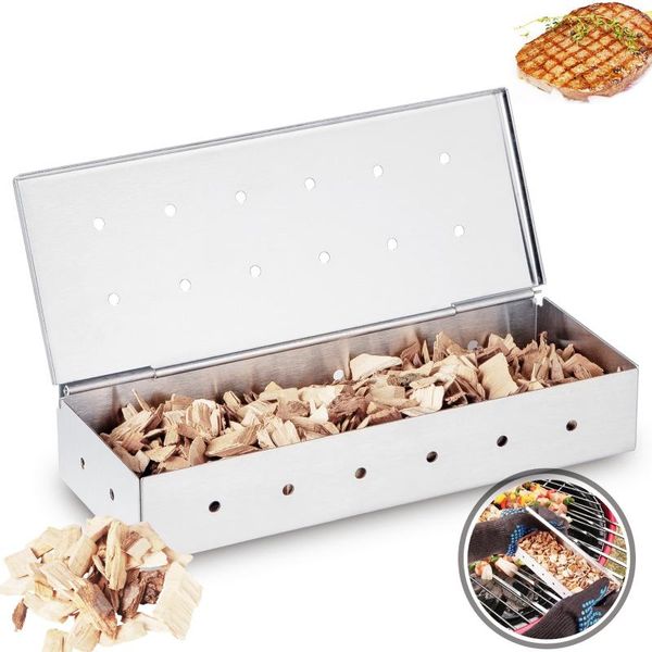 tools & accessories bbq smoking box gas grill smoker wood chip cold smoke generator barbecue tool cooking bacon
tools & accessories bbq smoking box gas grill smoker wood chip cold smoke generator barbecue tool cooking bacon