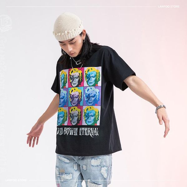 men's t-shirts david robert rock oversized t-shirt gothic women's loose summer cool short sleeve streetwear t shirts, White;black
men's t-shirts david robert rock oversized t-shirt gothic women's loose summer cool short sleeve streetwear t shirts, White;black