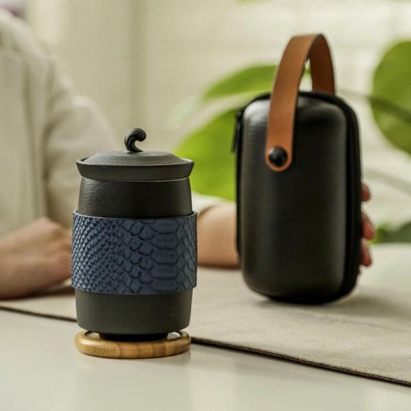 mugs japanese tea and water separation mug creative personality ceramic cup breakfast milk with anti-scalding leather case
mugs japanese tea and water separation mug creative personality ceramic cup breakfast milk with anti-scalding leather case