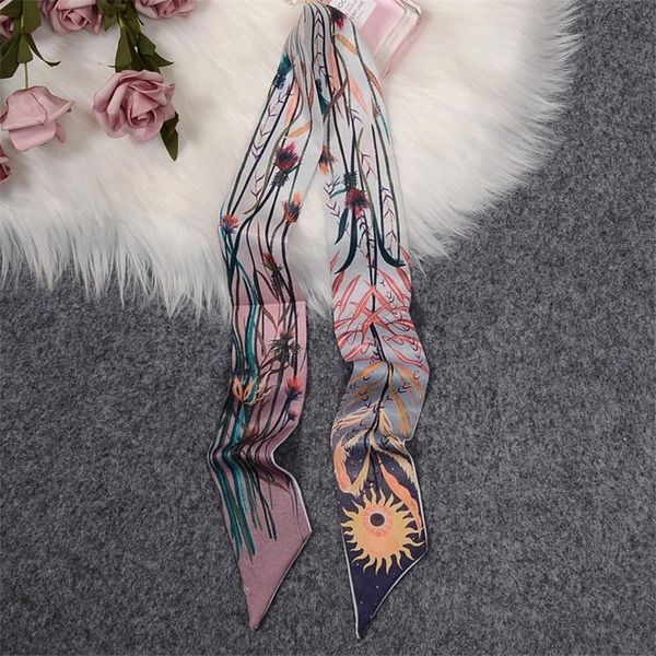 scarves dusk garden brand scarf women silk bag skinny design wrist towel foulard neckerchief headband for ladies, Blue;gray
scarves dusk garden brand scarf women silk bag skinny design wrist towel foulard neckerchief headband for ladies, Blue;gray