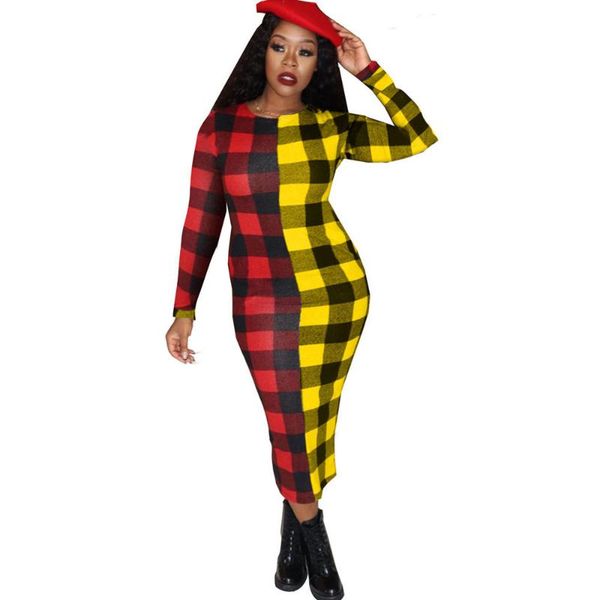 casual dresses 2021 spring autumn long sleeve maxi dress wome sheath patchwork plaid print elegant night club bodycon party, Black;gray
casual dresses 2021 spring autumn long sleeve maxi dress wome sheath patchwork plaid print elegant night club bodycon party, Black;gray