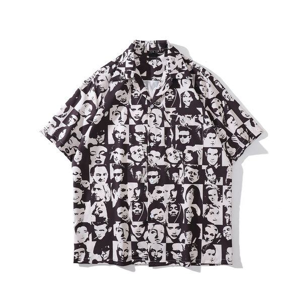 full printed collar men's shirts summer vintage street fashion shirts men, White;black
full printed collar men's shirts summer vintage street fashion shirts men, White;black