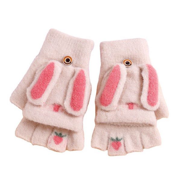 children fingerless gloves fashion knitted girls kids accessories cute winter warm half flip student boys cartoon thick 6-15y b9088, White
children fingerless gloves fashion knitted girls kids accessories cute winter warm half flip student boys cartoon thick 6-15y b9088, White