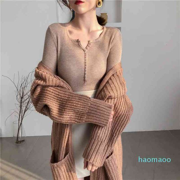 women's sweaters fashion-autumn v-neck single breasted women sweater skinny elastic full sleeve knitted pullovers feminino soft fe, White;black
women's sweaters fashion-autumn v-neck single breasted women sweater skinny elastic full sleeve knitted pullovers feminino soft fe, White;black