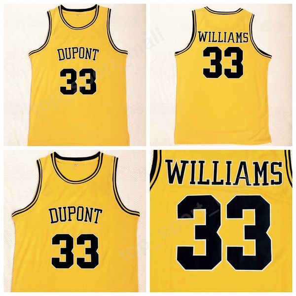 men 33 jason williams jersey high school dupont basketball jerseys all stitched team color yellow sport size s, Black 
men 33 jason williams jersey high school dupont basketball jerseys all stitched team color yellow sport size s, Black