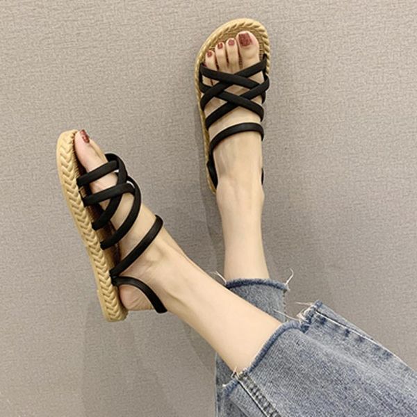 women's beach slippers casual ladies flat shoes summer 2021 female sandals comfortable elegant woman, Black
women's beach slippers casual ladies flat shoes summer 2021 female sandals comfortable elegant woman, Black