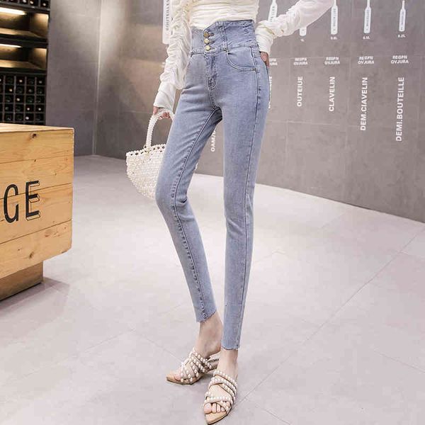 women's jeans high-waist brim trousers spring 2021 thin cow sanding small pantalone leggings of mujer high waist, Blue
women's jeans high-waist brim trousers spring 2021 thin cow sanding small pantalone leggings of mujer high waist, Blue