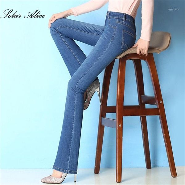 women's spring and autumn micro flare jeans high waist loose wide legs thin straight casual pants, Blue
women's spring and autumn micro flare jeans high waist loose wide legs thin straight casual pants, Blue