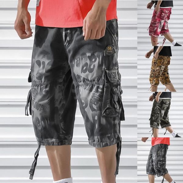 camouflage shorts men knee length casual printing short pants tactical summer loose masculino men's, White;black
camouflage shorts men knee length casual printing short pants tactical summer loose masculino men's, White;black