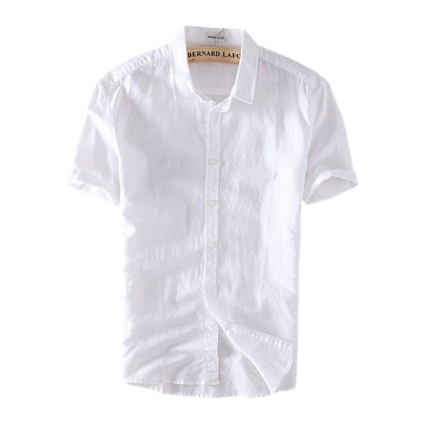 cotton linen shirts for men casual short sleeve oversize 4xl pure white turn down collar tee male summer vacation clothing 210331, White;black
cotton linen shirts for men casual short sleeve oversize 4xl pure white turn down collar tee male summer vacation clothing 210331, White;black