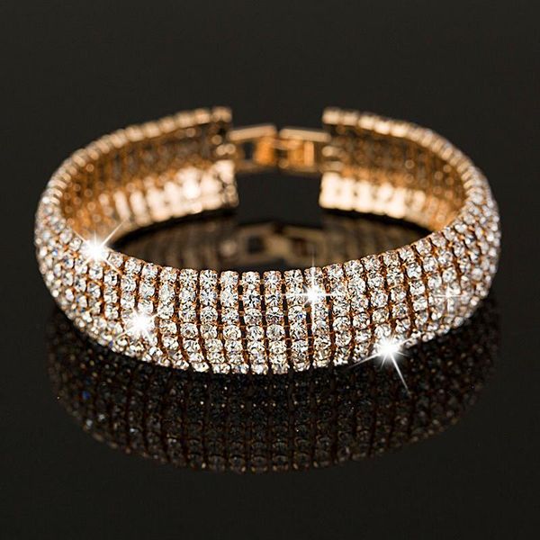 charm bracelets luxury female white rhinestone bracelet yellow gold silver color for women trendy bridal small round wedding, Golden;silver
charm bracelets luxury female white rhinestone bracelet yellow gold silver color for women trendy bridal small round wedding, Golden;silver