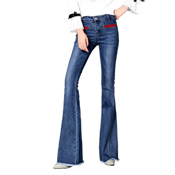 women's jeans slim waist boot cut fashion bell bottom trousers comfortable flares pants casual tassel, Blue
women's jeans slim waist boot cut fashion bell bottom trousers comfortable flares pants casual tassel, Blue