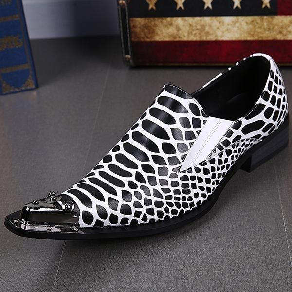 dress shoes white leather men's pointed british fashion foot set wedding hair style, Black
dress shoes white leather men's pointed british fashion foot set wedding hair style, Black