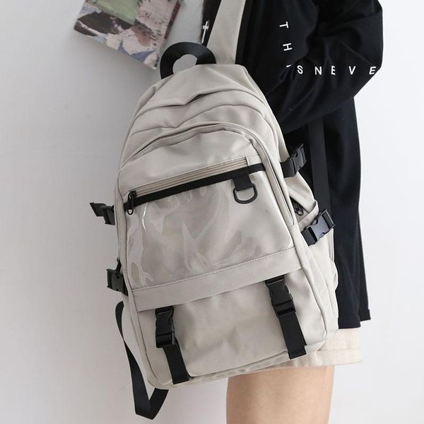 couple tooling solid color backpack women men waterproof school bag for teenagers female 2021 fashion travel ladies
couple tooling solid color backpack women men waterproof school bag for teenagers female 2021 fashion travel ladies