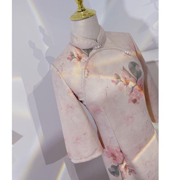 ethnic clothing inverted big sleeve cheongsam autumn dress women chinese style retro elegant high-end young girl long beaded qipao, Red
ethnic clothing inverted big sleeve cheongsam autumn dress women chinese style retro elegant high-end young girl long beaded qipao, Red
