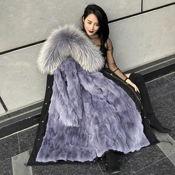 women's fur & faux winter real coat long parka waterproof jacket women big natural raccoon collar hood thick warm liner sleever, Black
women's fur & faux winter real coat long parka waterproof jacket women big natural raccoon collar hood thick warm liner sleever, Black