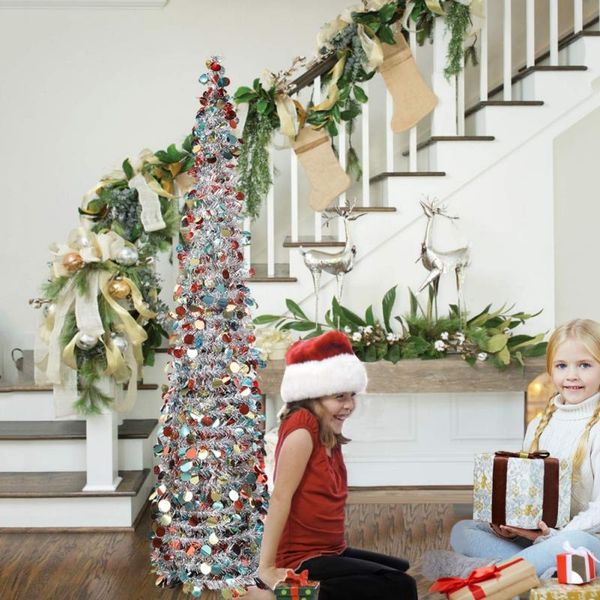 christmas decorations 1.5m diy sequin tree popup collapsible tinsel artificial with stand trees
christmas decorations 1.5m diy sequin tree popup collapsible tinsel artificial with stand trees