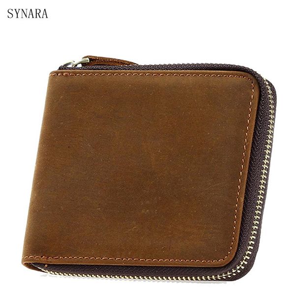 wallets crazy horse genuine leather mens brand zipper design short men purse vintage casual mini male purses card holder walet, Red;black
wallets crazy horse genuine leather mens brand zipper design short men purse vintage casual mini male purses card holder walet, Red;black