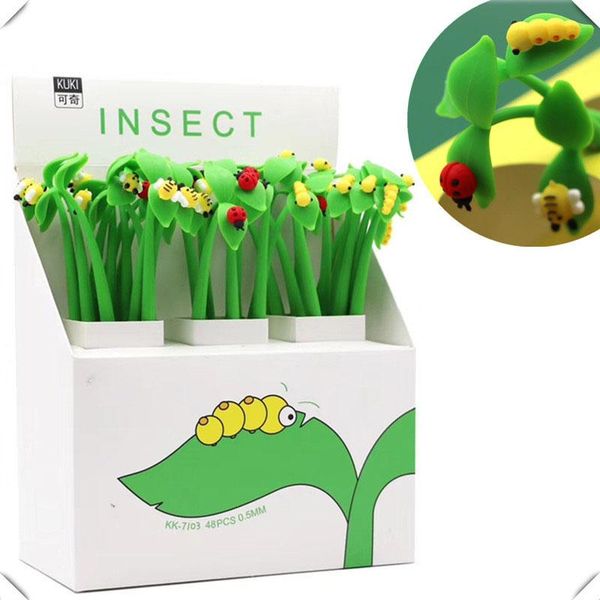 gel pens 48 pcs/lot creative insect pen cute 0.5 mm black ink signature school office writing supplies promotional gift
gel pens 48 pcs/lot creative insect pen cute 0.5 mm black ink signature school office writing supplies promotional gift