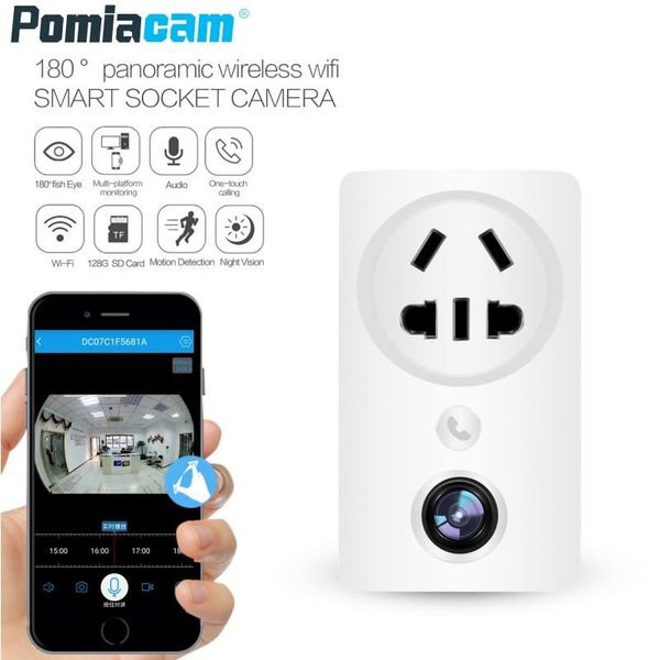 wifi smart socket usb wall charger adapter camera ec59 180 degree panoramic fisheye 1080p home security surveillance ip cameras
wifi smart socket usb wall charger adapter camera ec59 180 degree panoramic fisheye 1080p home security surveillance ip cameras
