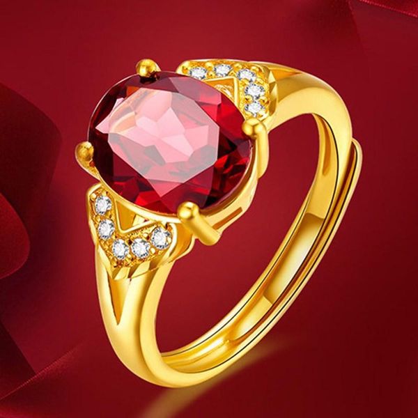 luxury created ruby opening adjustable rings 925 sterling silver ring for women wedding party red gemstone jewellery gift cluster, Golden;silver
luxury created ruby opening adjustable rings 925 sterling silver ring for women wedding party red gemstone jewellery gift cluster, Golden;silver