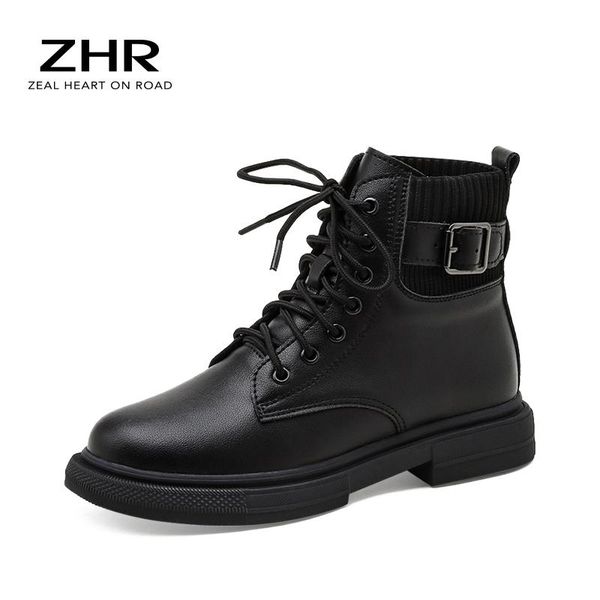 boots 2021 winter leather women shoes ankle cross-tied motorcycle metal decoration thick heel round toe fashion, Black
boots 2021 winter leather women shoes ankle cross-tied motorcycle metal decoration thick heel round toe fashion, Black