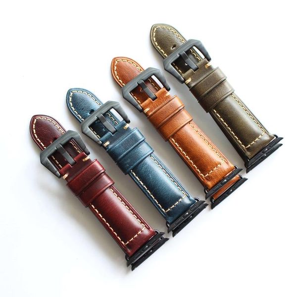 watch bands allbai 2021 mans replacement strap handmade oil wax leather bracelet 42mm men's belt, Black;brown
watch bands allbai 2021 mans replacement strap handmade oil wax leather bracelet 42mm men's belt, Black;brown
