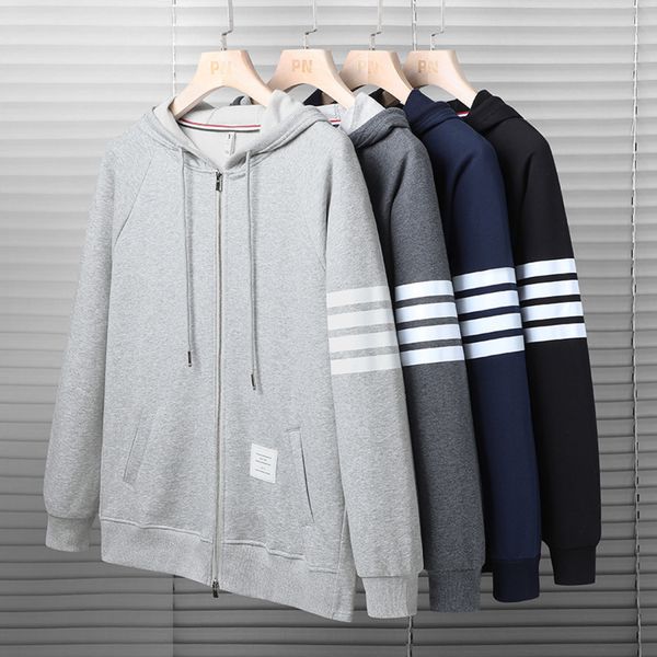 spring and new coat korean fashion tb couple hooded cardigan men's sweater loose autumn cloth, Black
spring and new coat korean fashion tb couple hooded cardigan men's sweater loose autumn cloth, Black
