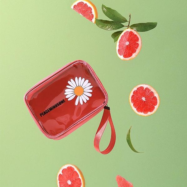 fashion transparent cosmetic bag women wash travel storage makeup waterproof portable daisy toiletry tote purse bags & cases
fashion transparent cosmetic bag women wash travel storage makeup waterproof portable daisy toiletry tote purse bags & cases